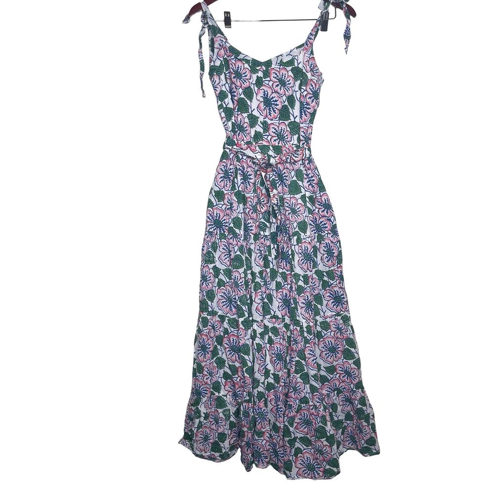 Beau & Ro Floral 100% cotton Maxi dress sz S